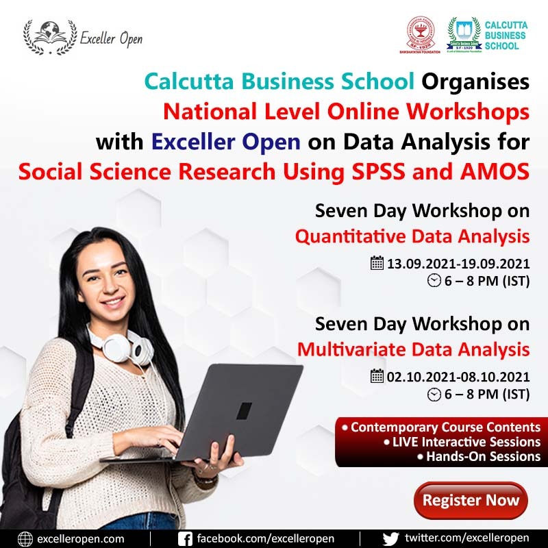 Seven Day National Level Online Workshop on Quantitative Data Analysis for Social Science Research Using SPSS and AMOS